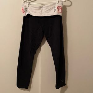 Pink Victoria’s Secret Bling Foldover Yoga Pant Legging